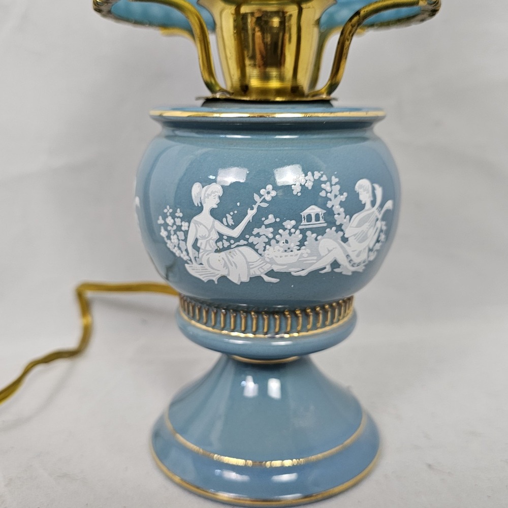 Vintage Murray Feiss Table Lamp‎ 7059 Made in Italy Grecian Couple in Love Scene - Picture 3 of 7